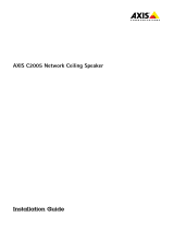 Axis Audio C2005 Network Ceiling Speaker ユーザーマニュアル