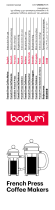 Bodum 11195-01 ユーザーマニュアル