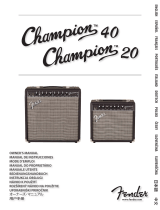 Fender Champion 40 1x12 Guitar Combo Amplifier 取扱説明書