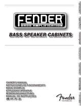 Fender 810/610/215 Pro 取扱説明書
