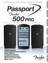 Fender Passport 500 Pro 取扱説明書