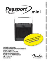 Fender Passport Mini 取扱説明書
