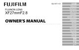 Fujifilm XF27mmF2.8 取扱説明書