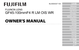 Fujifilm GF45-100mmF4 R LM OIS WR 取扱説明書