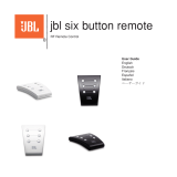 JBL Six Button Remote ユーザーマニュアル