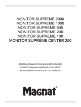 Magnat MONITOR SUPREME 100 取扱説明書