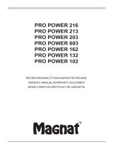 Magnat Pro Power 102 取扱説明書