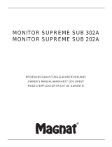 Magnat Monitor Supreme Sub 302A 取扱説明書
