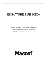 Magnat Signature Sub 930A 取扱説明書