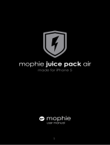 Mophie Juice Pack Air for iPhone 5 ユーザーマニュアル