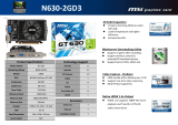 MSI N630-2GD3 データシート