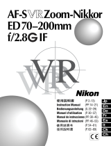Nikon AF-S VR 70-200mm f/2.8G IF-ED ユーザーマニュアル