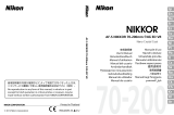 Nikon AF-S 70-200MM F/4G ED VR 取扱説明書