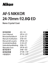Nikon AF-S NIKKOR 24-70mm f/2.8G ED ユーザーマニュアル