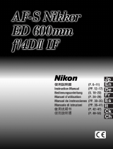 Nikon AF-S 600mm f/4D IF-ED II ユーザーマニュアル