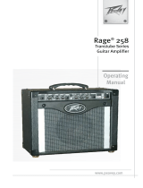 Peavey Rage 258 Guitar Combo Amp 取扱説明書