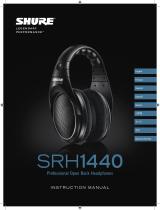 Shure SRH1440 Professional Open Back Headphones 取扱説明書