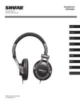 Shure SRH550DJ Professional DJ Headphones 取扱説明書