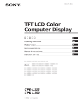 Sony CPD-L133 ユーザーマニュアル