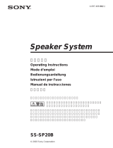 Sony Speaker System ユーザーマニュアル
