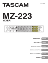 Tascam MZ-223 取扱説明書
