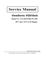 ViewSonic VG810S ユーザーマニュアル