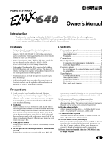 Yamaha EMX 640 取扱説明書