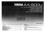 Yamaha AX-500 取扱説明書