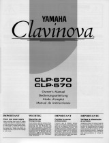 Yamaha Clavinova CLP-670 取扱説明書