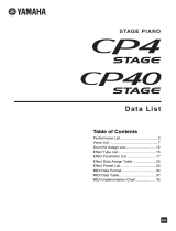 Yamaha CP40 Stage データシート