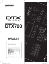 Yamaha DTX700 ユーザーマニュアル