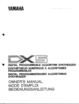Yamaha DX5 取扱説明書