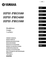 Yamaha HPH-PRO300 Black 取扱説明書