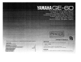 Yamaha GE-60 取扱説明書