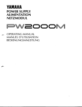 Yamaha PW2000M 取扱説明書