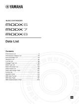 Yamaha MODX7 データシート