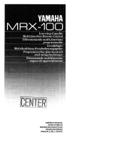 Yamaha MRX-100 取扱説明書
