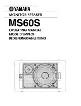 Yamaha MS60S 取扱説明書