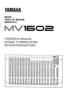 Yamaha MV1602 取扱説明書