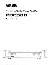 Yamaha PD2500 取扱説明書