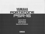 Yamaha Portatone PSR-16 取扱説明書
