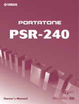 Yamaha Portatone PSR-240 取扱説明書