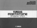 Yamaha PSR-70 取扱説明書