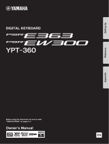 Yamaha PSR-EW300 取扱説明書