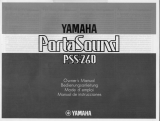 Yamaha PSS-260 取扱説明書