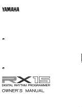 Yamaha RX15 取扱説明書