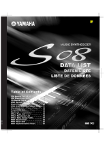 Yamaha S08 データシート