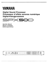 Yamaha SPX50D 取扱説明書