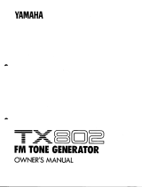 Yamaha TX802 取扱説明書
