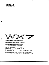 Yamaha WX7 取扱説明書
